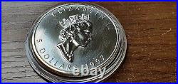 1997 1oz CANADA MAPLE LEAF 5 DOLLAR 0.9999 SILVER COIN VERY LOW MINTAGE