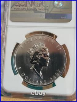 1997 1oz Canadian Maple Leaf Silver coin FRESH GRADED BY NGC MS68 Extremely Rare