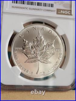 1997 1oz Canadian Maple Leaf Silver coin FRESH GRADED BY NGC MS68 Extremely Rare