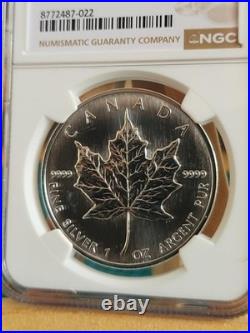 1997 1oz Canadian Maple Leaf Silver coin FRESH GRADED BY NGC MS68 Extremely Rare