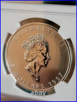 1997 1oz Canadian Maple Leaf Silver coin FRESH GRADED BY NGC MS69 Extremely Rare
