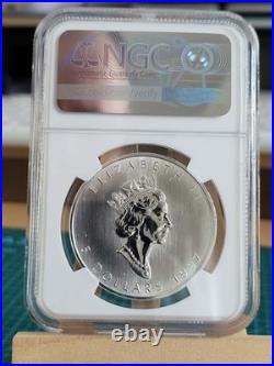 1997 1oz Canadian Maple Leaf Silver coin FRESH GRADED BY NGC MS69 Extremely Rare