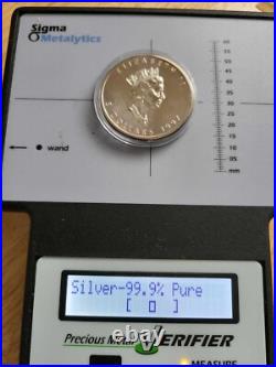 1997 1oz GENUINE Canada Maple leaf 1OZ SILVER MINT Coin EXTREME LOW MINTAGE