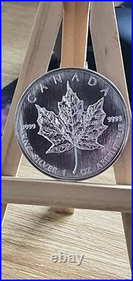 1997 1oz GENUINE Canada Maple leaf 1OZ SILVER MINT Coin EXTREME LOW MINTAGE