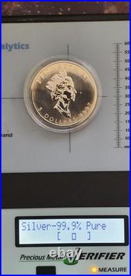 1997 1oz GENUINE Canada Maple leaf 1OZ SILVER MINT Coin EXTREME LOW MINTAGE