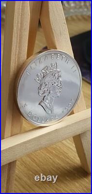 1997 1oz GENUINE Canada Maple leaf 1OZ SILVER MINT Coin EXTREME LOW MINTAGE