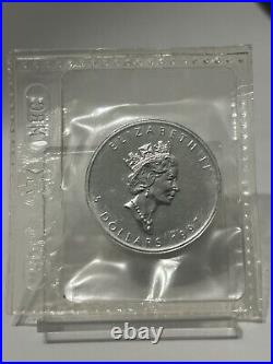 1997 Canada $5 Silver Maple Leaf Coin. 9999 Pure 1oz RCM SEALed Key Date #1