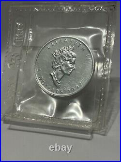 1997 Canada $5 Silver Maple Leaf Coin. 9999 Pure 1oz RCM SEALed Key Date #1