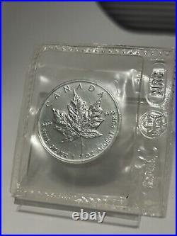 1997 Canada $5 Silver Maple Leaf Coin. 9999 Pure 1oz RCM SEALed Key Date #1