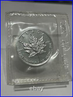 1997 Canada $5 Silver Maple Leaf Coin. 9999 Pure 1oz RCM SEALed Key Date #1