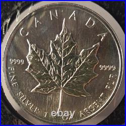 1997 Canada Key Date 1oz Fine Silver Maple Leaf, Rare