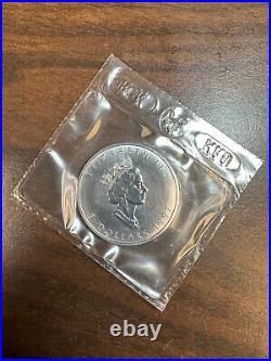 1997 Canada silver Maple Leaf rare date sealed in original Mint plastic