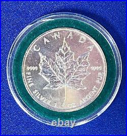 1997 Elizabeth II 5 Dollars Canada. 9999 Fine Silver 1oz Low Mintage Coin! 113