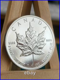 1997 VERY RARE 1oz Canadian Maple Leaf Silver Coin UNCIRCULATED AND GENUINE (25)