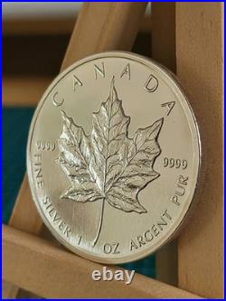 1997 VERY RARE 1oz Canadian Maple Leaf Silver Coin UNCIRCULATED AND GENUINE (25)