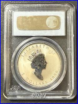 1998 1 Oz. 9999 Silver Canada Maple Leaf with Zodiac Series Tiger Privy Mark