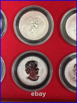 1998-2009 Maple Leaf Reverse Proof Privy Set- In Capsule With 2 Wooden Boxes