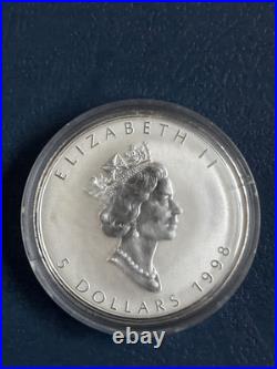 1998 Canada $5 1oz RCMP Privy Mark Silver Maple Leaf Bullion coin