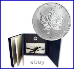 `1998 Canadian maple RCMP privy 125th Anniversary Set 1 oz. 9999 silver coin