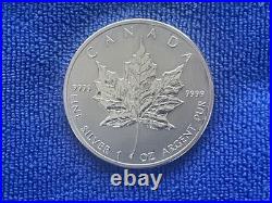 1OZ Silver Canadian Maple Bullion Coin 2013 Investment 999 Fine Silver