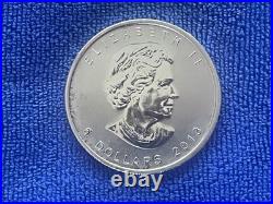 1OZ Silver Canadian Maple Bullion Coin 2013 Investment 999 Fine Silver