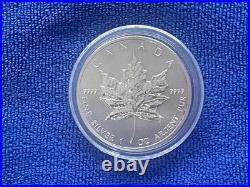 1OZ Silver Canadian Maple Bullion Coin 2013 Investment 999 Fine Silver
