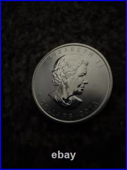 1OZ Silver Canadian Maple Bullion Coin 2013 Investment 999 Fine Silver