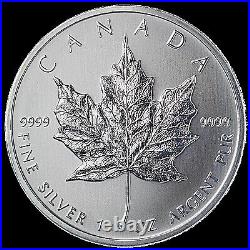1Oz Maple Leaf Silver Coin 2011 With Warranty Free Shipping From Japan