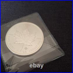 1oz Canadian Maple Leaf. 9999 Silver Bullion Coin 2016 NO RESERVE