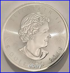 1oz Canadian Maple Leaf Silver Bullion Coin 2019