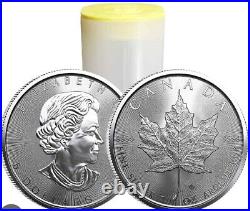 1oz Canadian Silver Maple Leaf x25 Silver Bullion Coin Full Tube 25oz #13