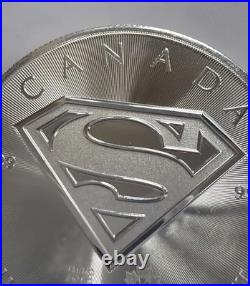 1oz Fine Silver 9999 Superman Canadian Maple Leaf Coin 2016 1oz Fine Silver 9999 Superman Canadian Maple Leaf Coin 2016