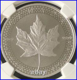 1oz Silver 2019 US/CA Maple Leaf NGC Modified PF-70, POTN, Top-Pop