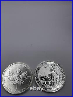 1oz Silver Bullion (£89.99 Each) 2025 King Charles or Maple Leaf