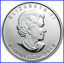 1oz Silver Canadian Maple Leaf Coin (2012)