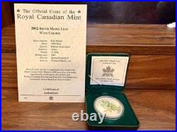 1oz Silver Maple Leaf Coloured Spring Coin Seasons In Colours Collection