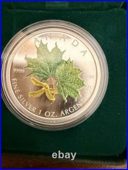 1oz Silver Maple Leaf Coloured Spring Coin Seasons In Colours Collection