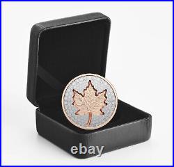 1oz Silver Super Incuse Maple Leaf Guildet Reverse Proof 20 CAD Canada 2022