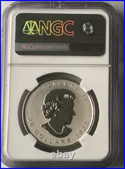 1oz silver 2022 Maple leaf NGC PF-70 Reverse, Ultra High Relief, No. 1 of 43