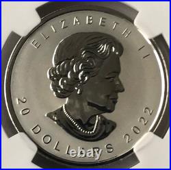 1oz silver 2022 Maple leaf NGC PF-70 Reverse, Ultra High Relief, No. 1 of 43