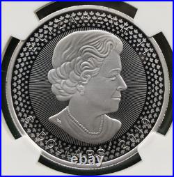 1oz silver Maple leaf, 2019, NGC PF-70, Pride of two nations. Top coin