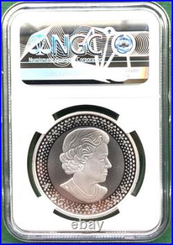 1oz silver Maple leaf, 2019, NGC PF-70 modified, Pride of two nations. Top Pop