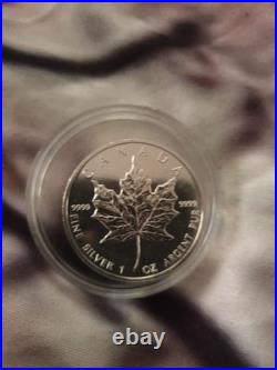 2 X 1oz Canadian Maple 9999 Fine Silver Coins