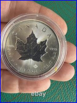 2 X 1oz Canadian Maple 9999 Fine Silver Coins