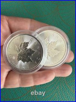 2 X 1oz Canadian Maple 9999 Fine Silver Coins