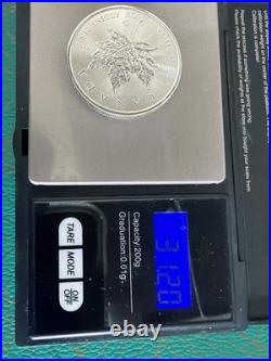 2 X 1oz Canadian Maple 9999 Fine Silver Coins