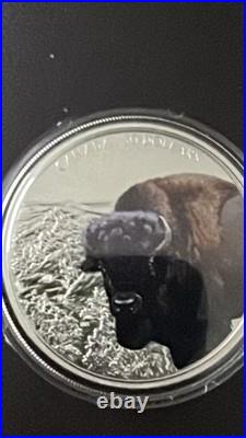 2 oz Silver Imposing Icons Series Bison Canada 2021 Coin $30