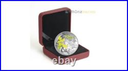 20 $ Dollar Bigleaf Maple Leaf Jewel of Rain Canada 1 oz Silver PP 2016