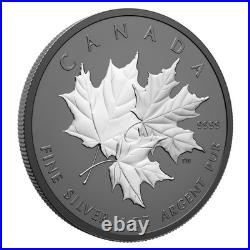 20 Dollar Canada Triple Maple Leaf Matte Proof 1 oz Silver Black Rhodium 2026