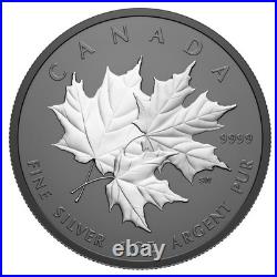 20 Dollar Canada Triple Maple Leaf Matte Proof 1 oz Silver Black Rhodium 2026